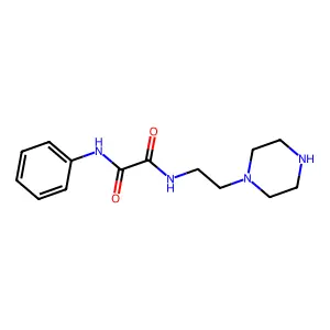 N-phenyl-N'-[2-(piperazin-1-yl)ethyl]ethanediamide structure