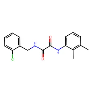N-[(2-chlorophenyl)methyl]-N'-(2,3-dimethylphenyl)oxamide structure
