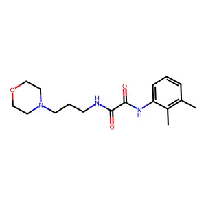 N'-(2,3-dimethylphenyl)-N-(3-morpholin-4-ylpropyl)oxamide structure