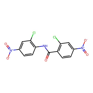 2-Chloro-N-(2-chloro-4-nitrophenyl)-4-nitrobenzamide structure