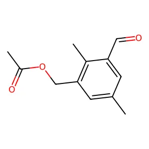 3-Formyl-2,5-dimethylbenzyl acetate structure