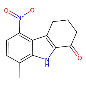 8-Methyl-5-nitro-2,3,4,9-tetrahydrocarbazol-1-one structure