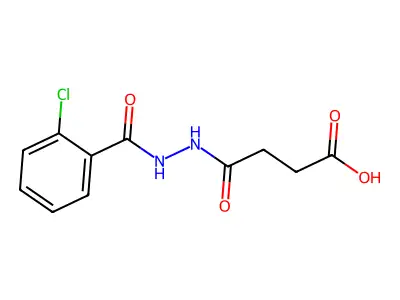 4-(2-(2-Chlorobenzoyl)hydrazinyl)-4-oxobutanoic acid structure