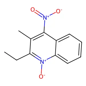 2-乙基-3-甲基-4-硝基喹啉1-氧化物 structure