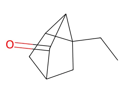1-Ethyltricyclo[2.2.1.0~2,6~]heptan-3-one structure
