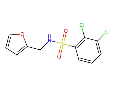 [(2,3-Dichlorophenyl)sulfonyl](2-furylmethyl)amine structure