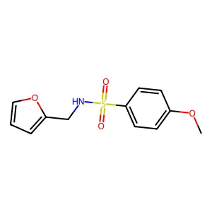 N-(呋喃-2-基甲基)-4-甲氧基苯磺酰胺 structure