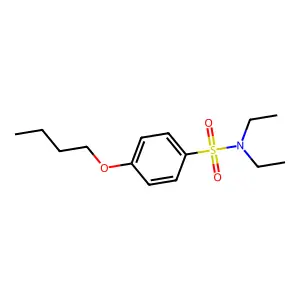 4-butoxy-N,N-diethylbenzenesulfonamide structure