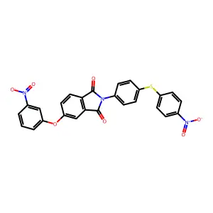 5-(3-Nitrophenoxy)-2-[4-(4-nitrophenyl)sulfanylphenyl]isoindole-1,3-dione structure