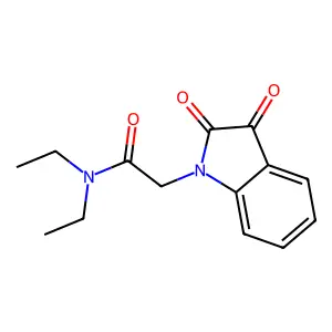 2-(2,3-dioxo-2,3-dihydro-1H-indol-1-yl)-N,N-diethylacetamide structure