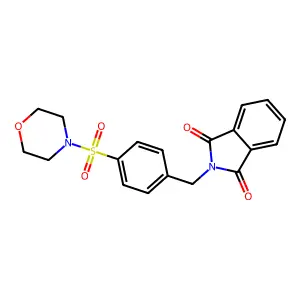 2-[(4-Morpholin-4-ylsulfonylphenyl)methyl]isoindole-1,3-dione structure
