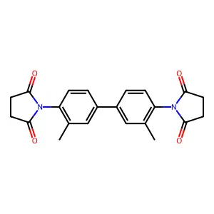1,1'-(3,3'-Dimethylbiphenyl-4,4'-diyl)dipyrrolidine-2,5-dione structure