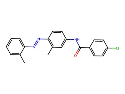 Benzamide, 4-chloro-N-[3-methyl-4-[2-(2-methylphenyl)diazenyl]phenyl]- structure