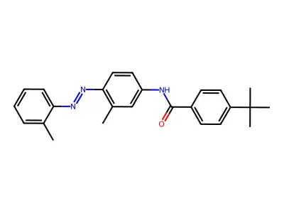 4-tert-butyl-N-{3-methyl-4-[(2-methylphenyl)diazenyl]phenyl}benzamide structure