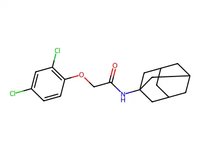 N-(1-adamantyl)-2-(2,4-dichlorophenoxy)acetamide structure