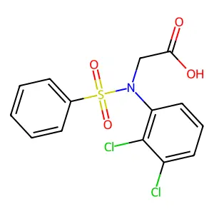 N-(2,3-Dichlorophenyl)-N-(phenylsulfonyl)glycine structure