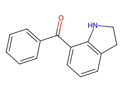 2,3-dihydro-1H-indol-7-yl(phenyl)methanone structure