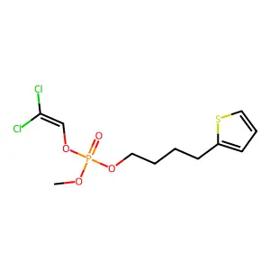 2,2-Dichloroethenyl methyl 4-thiophen-2-ylbutyl phosphate structure