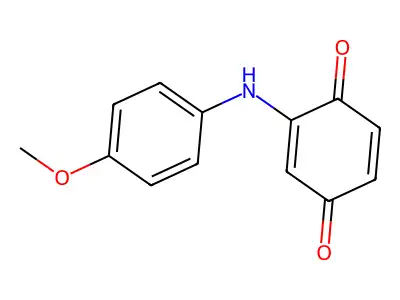 2-(4-Methoxyphenylamino)cyclohexa-2,5-diene-1,4-dione structure