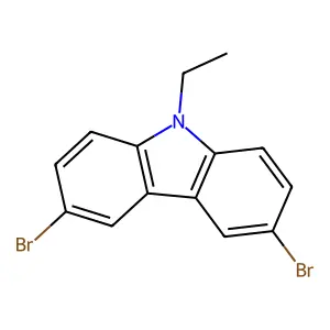 3,6-Dibromo-9-ethylcarbazole structure