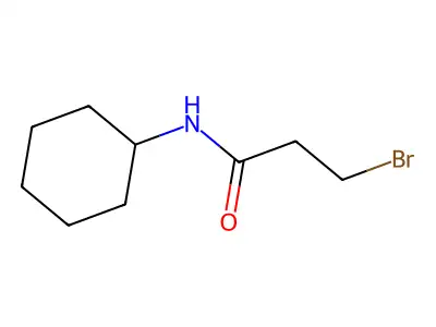 3-bromo-N-cyclohexylpropanamide structure