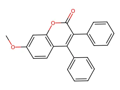 3,4-Diphenyl-7-methoxycoumarin structure