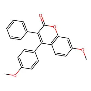 7-Methoxy-4-(4-methoxyphenyl)-3-phenylchromen-2-one structure