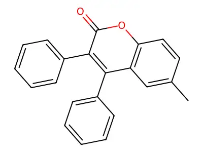3,4-Diphenyl-6-methylcoumarin structure