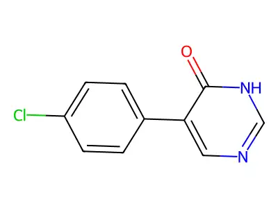 4-Pyrimidinol, 5-(4-chlorophenyl)- structure