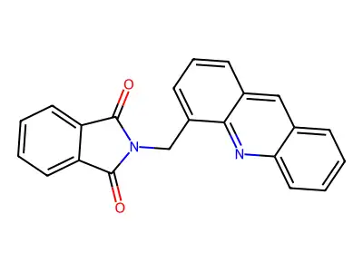 2-(Acridin-4-ylmethyl)isoindole-1,3-dione structure