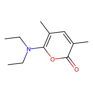 6-(Diethylamino)-3,5-dimethyl-2H-pyran-2-one structure
