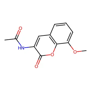 N-(8-methoxy-2-oxochromen-3-yl)acetamide structure