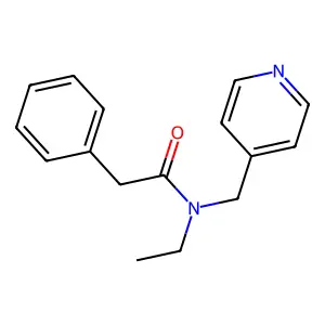 Phenylacetamide, N-ethyl-N-(4-pyridylmethyl)- structure