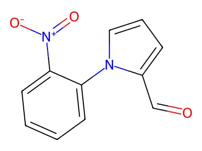 1-(2-nitrophenyl)-1H-pyrrole-2-carbaldehyde structure