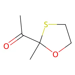 1,3-Oxathiolane, 2-acetyl-2-methyl- structure