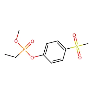 4-(Methanesulfonyl)phenyl methyl ethylphosphonate structure