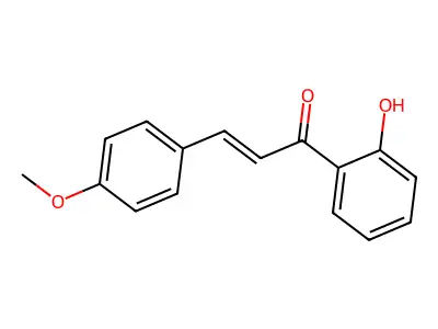1-(2-Hydroxyphenyl)-3-(4-methoxyphenyl-2-propen-1-one structure