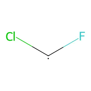 Chlorofluoromethyl radical structure