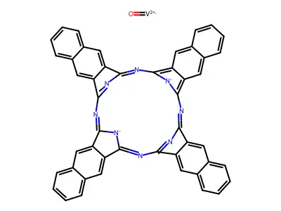 Vanadyl 2,3-naphthalocyanine structure