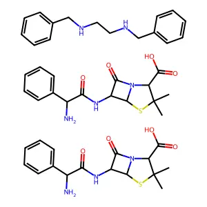 Ampicillin benzathine structure
