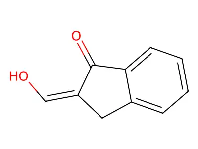 1H-Inden-1-one, 2,3-dihydro-2-(hydroxymethylene)- structure