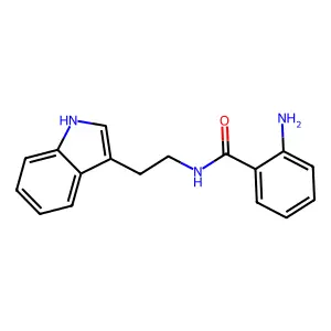 N-anthraniloyl tryptamine structure