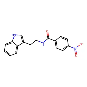 N-[2-(1H-indol-3-yl)ethyl]-4-nitrobenzamide structure