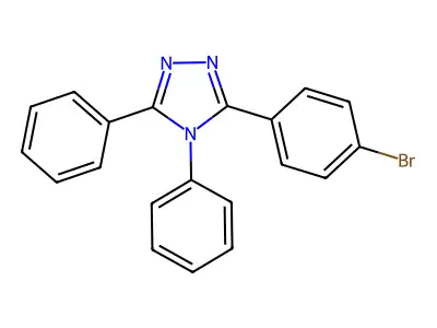 3-(4-Bromophenyl)-4,5-diphenyl-1,2,4-triazole structure
