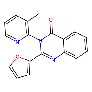 2-(Furan-2-yl)-3-(3-methylpyridin-2-yl)quinazolin-4-one structure