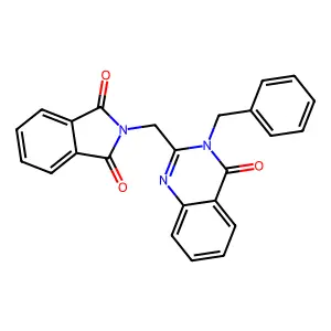 2-[(3-Benzyl-4-oxoquinazolin-2-yl)methyl]isoindole-1,3-dione structure
