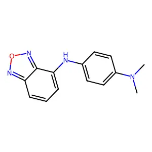 N-(2,1,3-benzoxadiazol-4-yl)-N-[4-(dimethylamino)phenyl]amine structure