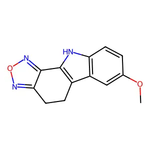 5,10-dihydro-4H-[1,2,5]oxadiazolo[3,4-a]carbazol-7-yl methyl ether structure