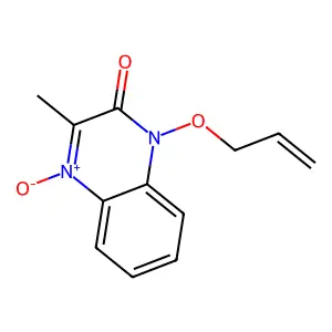 3-Methyl-4-oxido-1-prop-2-enoxyquinoxalin-4-ium-2-one structure