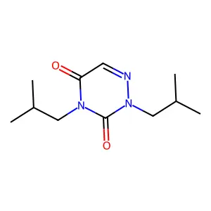 2,4-Bis(2-methylpropyl)-1,2,4-triazine-3,5-dione structure